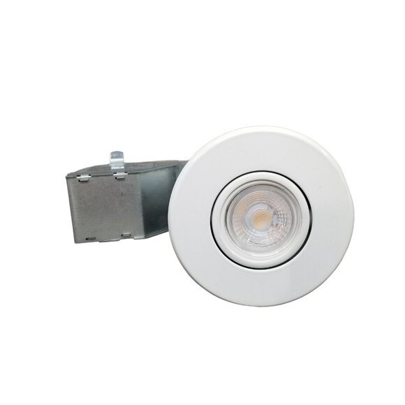 Globe LED Recessed Light Kit 9082101  3" Soft White Spot Swivel 50W 400 Lumens - Picture 4 of 11